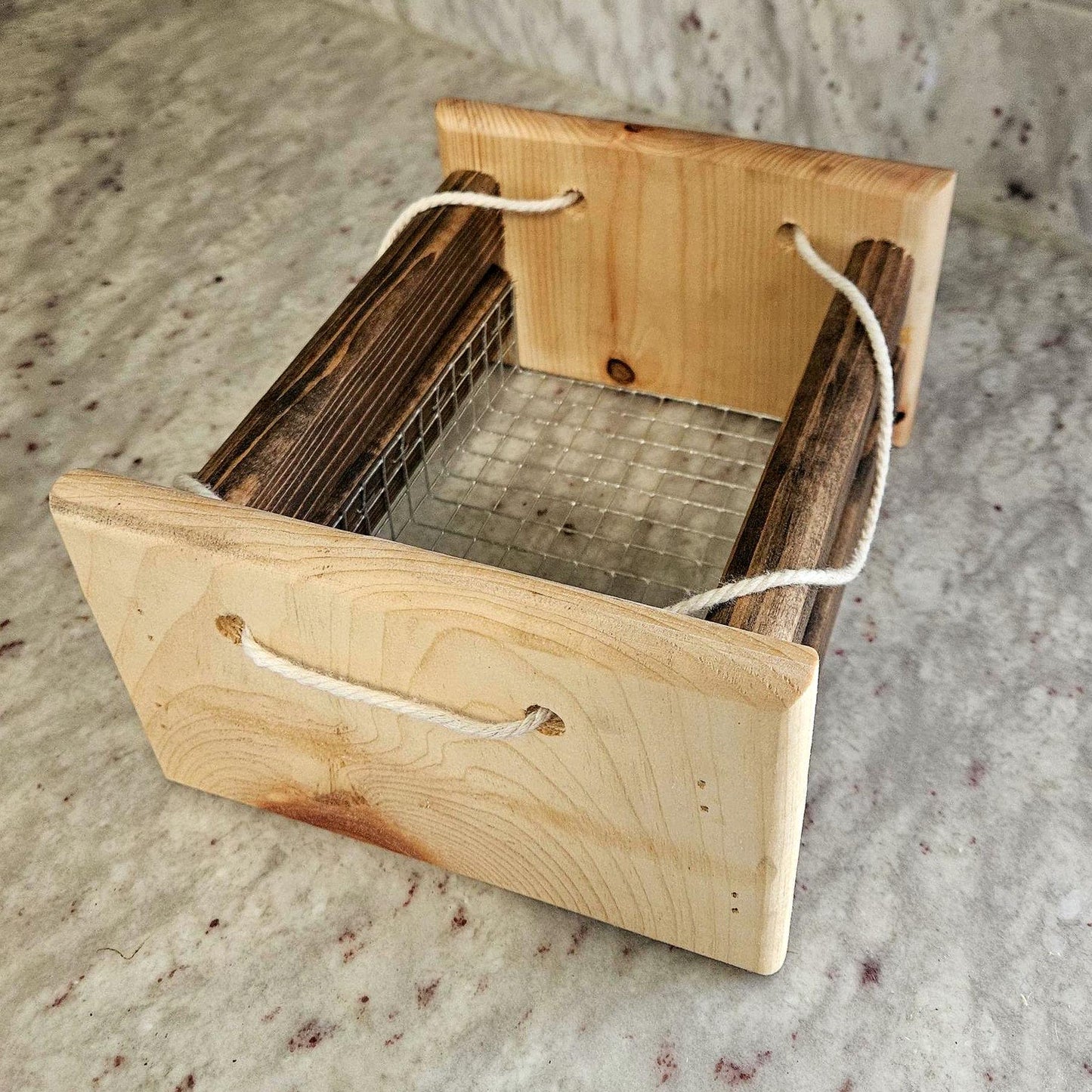 Rustic Wooden Basket for Egg Collection & Vegetable Harvest and Much More! – Personalizable and Sturdy