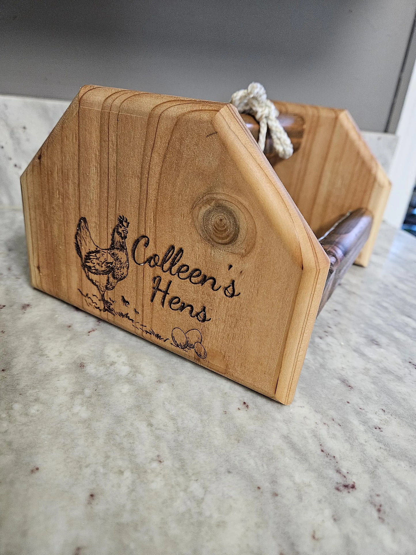Fresh Butt Nuggets Wooden Egg collection basket for egg storage, display, and organization, for Chicken, Duck, and Quail Egg Harvesting